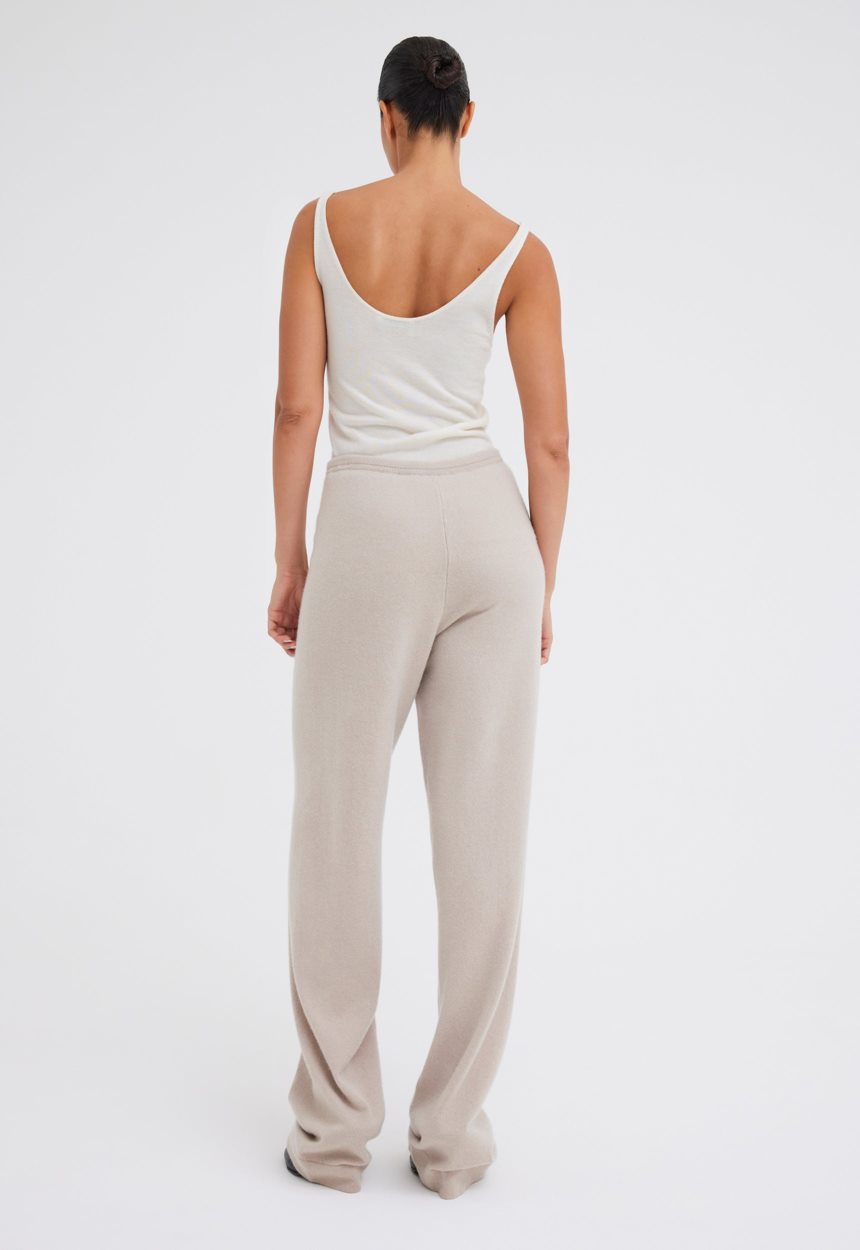 Jac + Jack Dova Cashmere Pant - Flaxen Beige